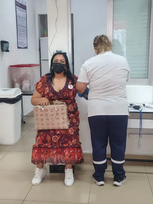 Mensaje visual dona sangre dona vida